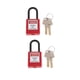 thumbnail image 4 of 2xsafety candado de bloqueo con llave diferente 38mm grillete rojo, 4 of 5