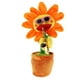 thumbnail image 3 of bailando juguete cantando girasol musical felpa peluche planta juguetes hojas de naranja, 3 of 5