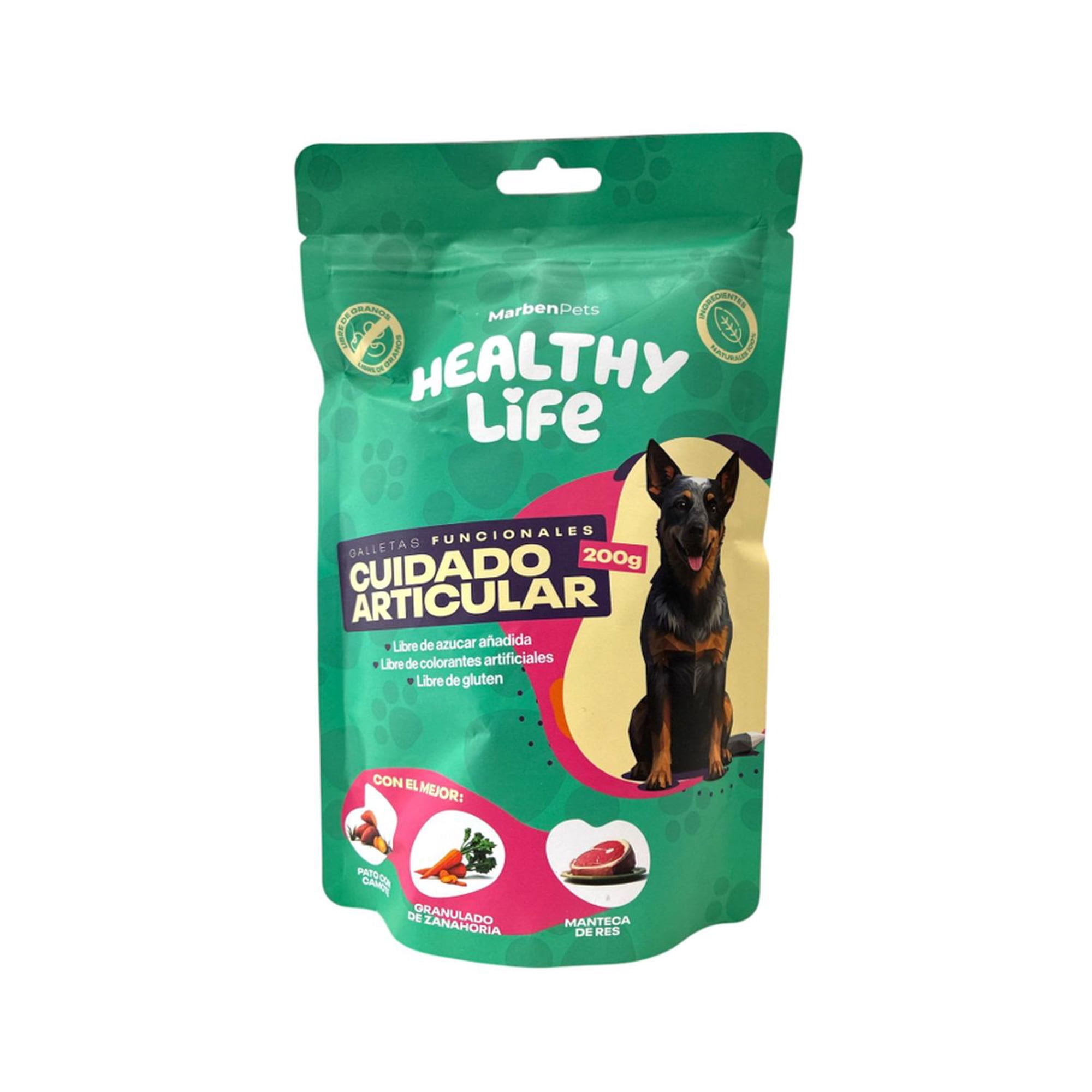 Marbent Pets - Snack Galletas Funcionales Para Perros 200g Naturales 100% Verde Claro