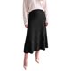 thumbnail image 1 of INSPIRE CHIC Falda de Punto para Mujer Plisada de Cintura Alta Línea A Acampanada Elegante Casual Elástica Invierno Maxi Faldas de Suéter Mediana Negra, 1 of 6