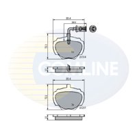 Pastillas Freno Para Auto Comline Cbp1224