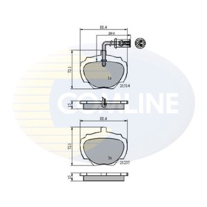 Pastillas Freno Para Auto Comline Cbp1224