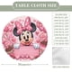 thumbnail image 2 of Minnie Mouse-theme Fitted Round Tablecloths Elastic Edged Table Covers Waterproof Table Cloth for Kitchen Holiday Party Tables Decor 150cm, 2 of 6