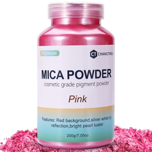 Polvo de mica CHANGTIKEJI rosa 200 g grado cosmético