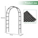thumbnail image 3 of Arco pérgola metálico THORISE 240x150 cm para plantas trepadoras, 3 of 9