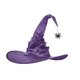 thumbnail image 1 of Sombrero de Bruja LKQBBSZ Morado con Detalle Fruncido y Araña de Halloween, 1 of 3