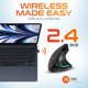 thumbnail image 3 of Ratón Delton Ergonómico Vertical Inalámbrico USB‑C, 3 of 9
