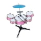 thumbnail image 2 of Batería Infantil Compacta De Jazz Para Niños Y Niñas, Ideal Para Conciertos Y Presentaciones, Color Rosa, 2 of 5