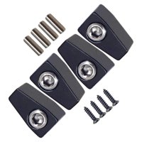 Bothyi - 4 Piezas De Bloqueo De Cuerdas De Guitarra Profesional Para Instrumentos Accesorios De Guitarra Eléctrica Negro