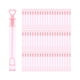 thumbnail image 4 of 60 Uds. Tubos De Varitas Con Forma De Corazón, Juguetes Para Soplar Burbujas Del Día De San Valentín Para Niños, Color Rosa, 4 of 5