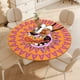thumbnail image 4 of Coraje, el perro cobarde-theme Fitted Round Tablecloths Elastic Edged Table Covers Waterproof Table Cloth for Kitchen Holiday Party Tables Decor 150cm, 4 of 6