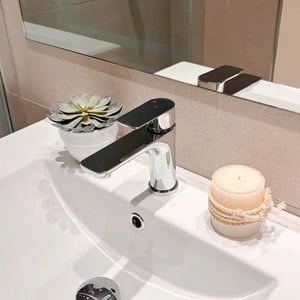 Stretto - Monomando Llave Grifo Para Lavamanos Lavatorio Modelo Bruna Cromo