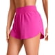 thumbnail image 1 of Shorts CRZ YOGA de tiro alto con abertura, secado rápido, morado, 1 of 6