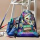 thumbnail image 3 of Los Greens en la Gran Ciudad Mochila de Cuerdas para Deportes y Gimnasio, Bolsa de Cuerdas Resistente al Agua, Bolsa Cinch, 30×40cm, 3 of 6