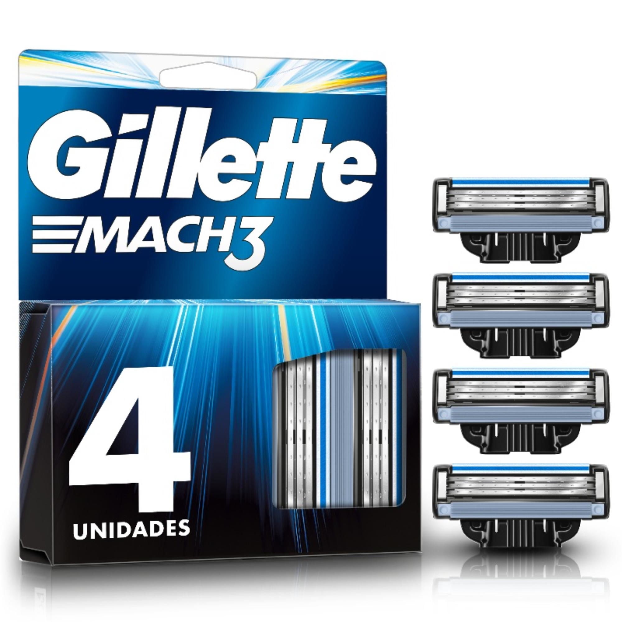 Gillette - Repuestos De Afeitar Mach3 Con Hojas Más Afiladas