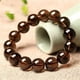 thumbnail image 4 of 14mm Natural Smoky Quartez Brown Quartez Cristal Transparente Round Beads Mujeres Hombres Bracelet AAAA, 4 of 4