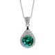 thumbnail image 5 of Collar con Colgante de Moissanita 1 Uds Corte Redondo Color D VVS1 Collar de Diamante para Mujer Collar de Plata Esterlina 925 para Mujer con Certificado, 5 of 9