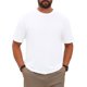 thumbnail image 1 of INSPIRE CHIC Camiseta Texturizada para Hombre de Manga Corta Cuello Redondo Camisetas Casuales de Verano M Blanco, 1 of 5