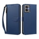 thumbnail image 1 of Funda Tipo Billetera para Motorola Moto G55 5G con Soporte y Bolsillo con Cierre Azul profundo, 1 of 1