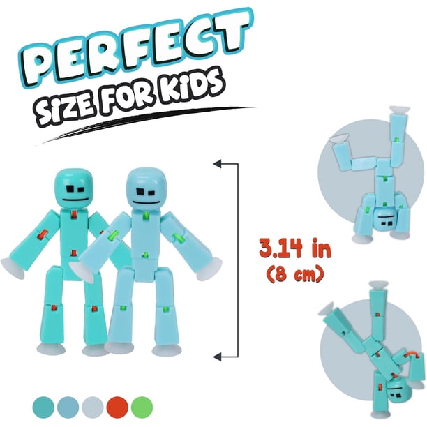 Figuras Zing Stikbot 8 Pack Pastel Coleccionables Stop Motion | Lider