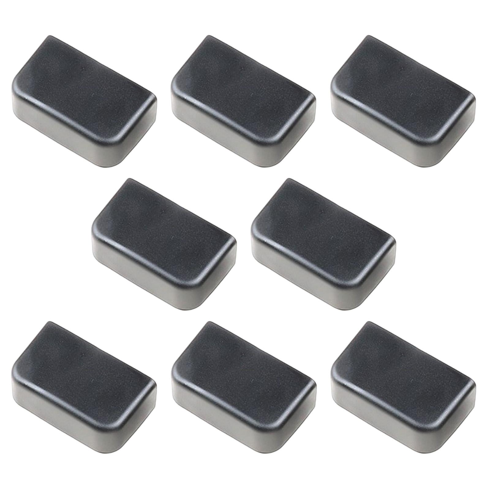 Magideal - Rieles Deslizantes Para Asiento Trasero, Tapones Antigolpes, Tapón Resistente Arañazos Para Modificación Interior De Plástico Abs Modelo 3 8 Piezas