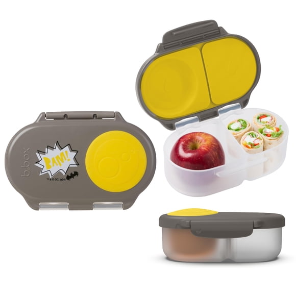 Caja para snacks b.box Batman hermética de 2 compartimentos, 350 ml