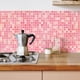 thumbnail image 5 of Azulejos De Pared 12 X 12 Rosa Con Diseño Diamante Peel And Stick, 5 of 8