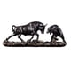 thumbnail image 5 of Escultura De Animales Figura De Vaca Esculturas De Vaca Modernas Para Estante Estantes De Mesa Cobre 40x11x15.5cm, 5 of 5