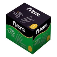 Caja Clips 33Mm Punta Redonda 1 Kilo. Torre