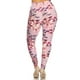 thumbnail image 3 of Leggings Largos con Estampado Floral de Talla Grande en un Estilo Ajustado con Cintura Alta con Banda Multi, 3 of 4