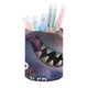 thumbnail image 1 of Elio-theme Cylinder Pen Holder Pencil Organizer with Flannel Lining PVC Leather Material Cardboard Base for study work 10*8CM, 1 of 6