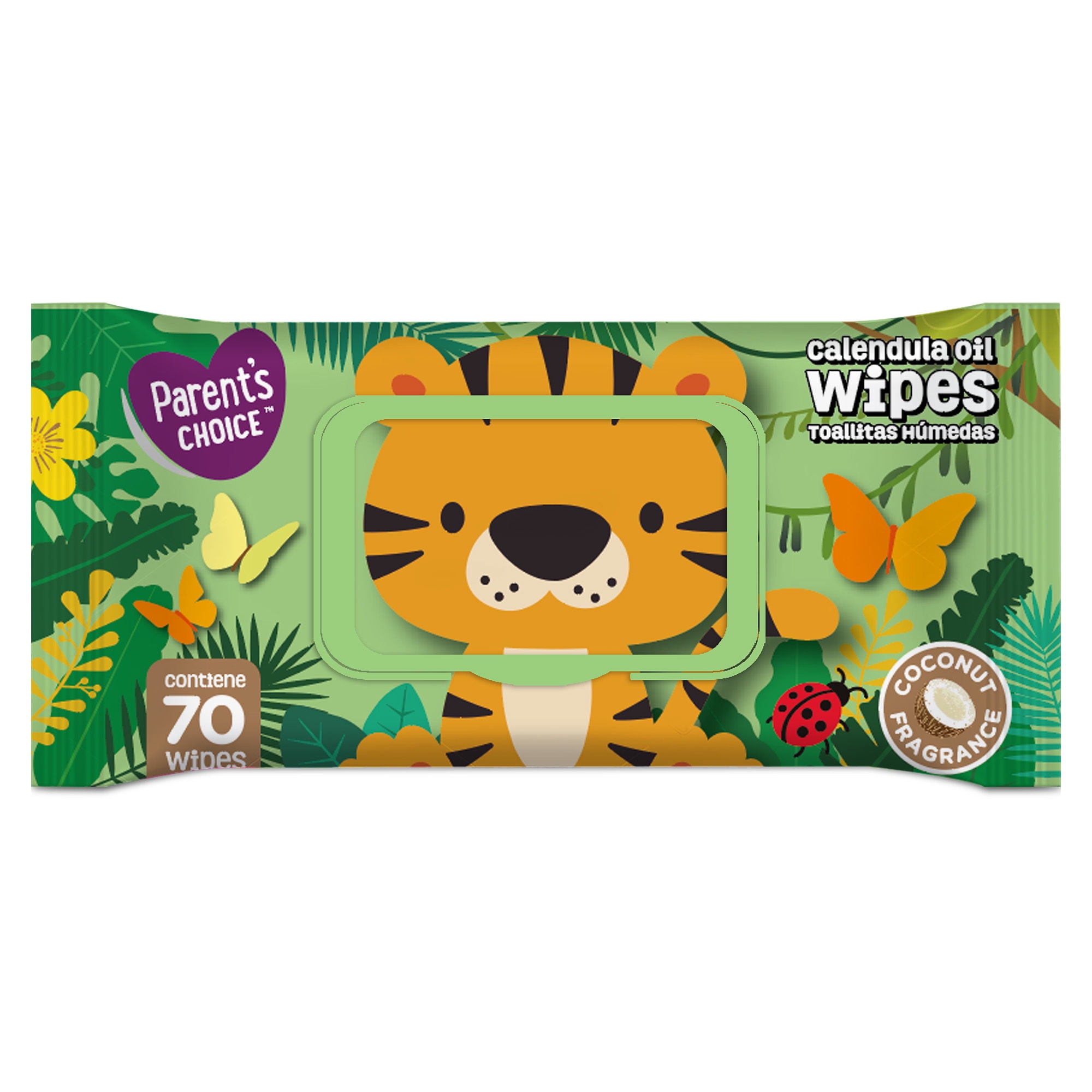 Toallitas Húmedas Bebé Con Aceite De Caléndula Aroma Coco. 70 Un Parent's Choice