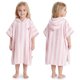 thumbnail image 1 of Toalla ZICOTO Infantil 60x60 cm Rosa con Rayas y Capucha, 1 of 9