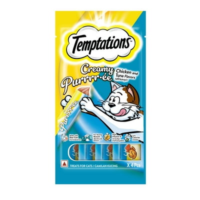 Snacks Húmedo Gato Sabor Pollo Y Atun 48 G Temptations