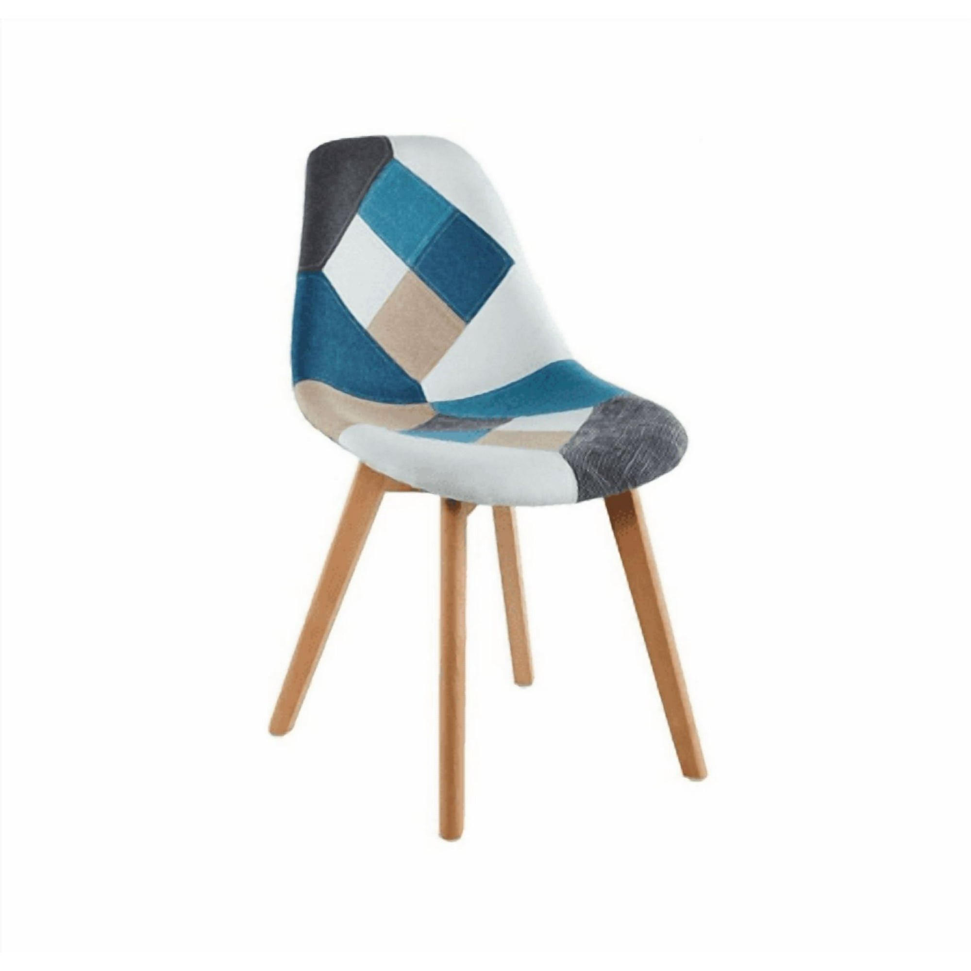 Habita2 Chile - Silla Patchwood Celeste