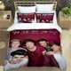 thumbnail image 1 of O-ONE Music Band Direction Bedding Set Single Twin Full Queen King Size Bed Set Adult Kid Bedroom Duvet cover Set Home TextileBed Sheets, 1 of 5