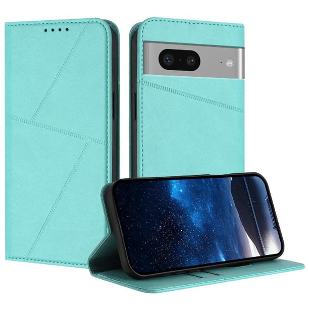 Funda Cartera Magnética para Google Pixel 7 Protección Antichoque con Ranuras Verde