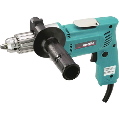 Taladro Makita 1/2, 6,5 A, 550 Rpm, Con Llave Portabrocas Y Asa Lateral