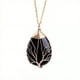 thumbnail image 1 of Healing Stones Tree of Life Necklace with Tiger Eye and Amethyst Crystals - Chakra Jewelry for Men and Women - Copper Wire Wrap Gemstone Pendant, 1 of 5