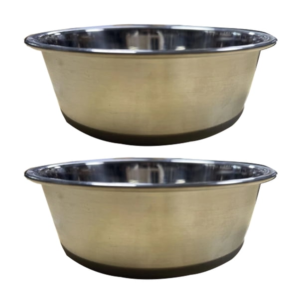 Cuenco para perros de acero inoxidable antideslizante y antivuelco.