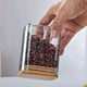 thumbnail image 3 of Frasco Tarro Hermetico Cuadrado 400mL Vidrio 12cm Tapa Bambú, 3 of 3