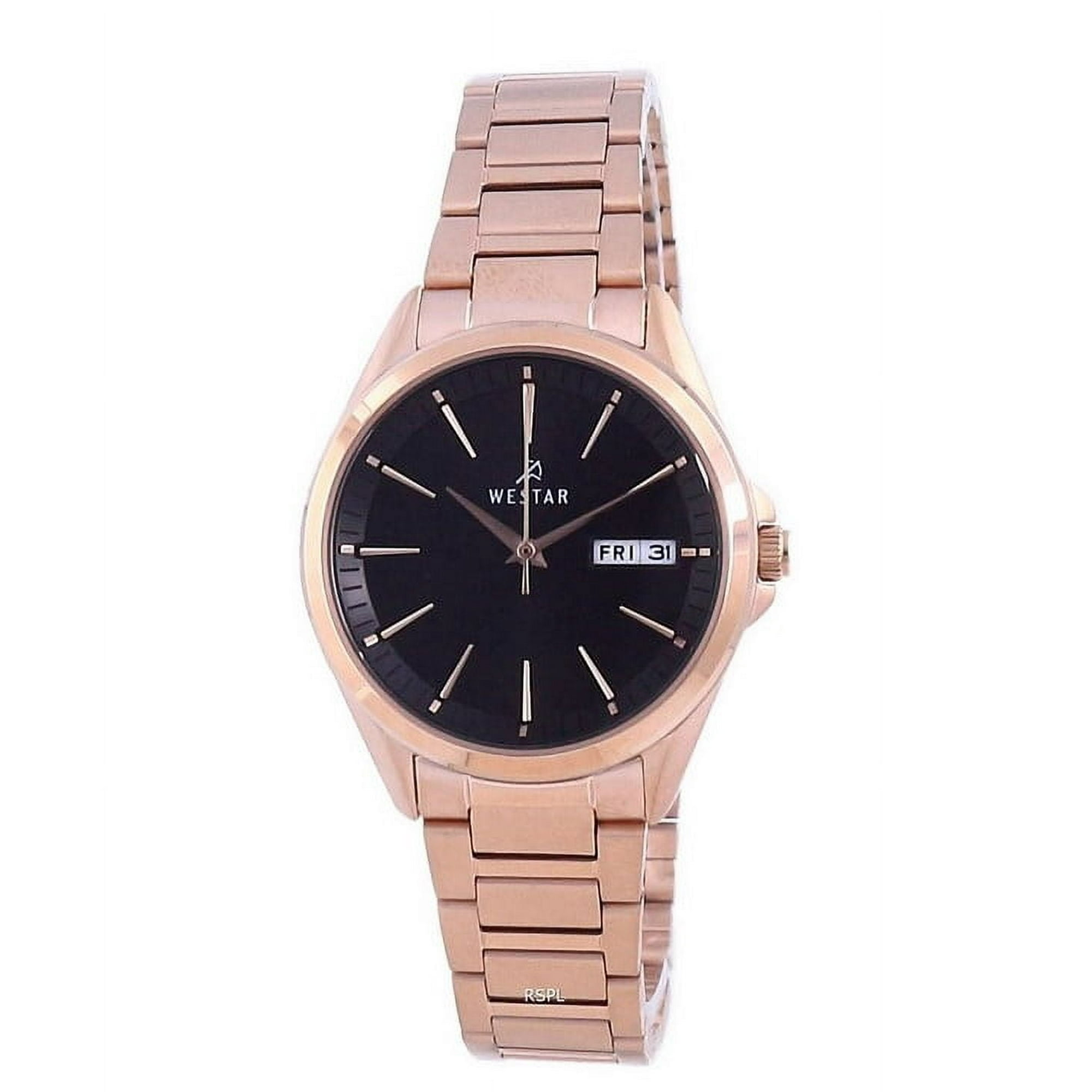 Westar - Reloj De Pulsera Para Mujer De 16 Mm Con Brazalete De Acero Inoxidable En Tono Oro Rosa