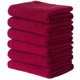 thumbnail image 1 of Toalla CRAFTSWORTH 38x66 cm Rojo – Pack de 6 de Algodón, 1 of 6