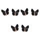 thumbnail image 2 of 6x Fundas De Botones De Mariposa Accesorios De Ropa Para Regalos De Graduación Boda Negro, 2 of 5