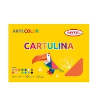 Carpeta Cartulina 18 Pliegos 14 Colores 1 Un Artel