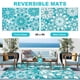 thumbnail image 4 of Alfombra exterior LOKHOM 183 x 274 cm impermeable reversible floral, 4 of 9