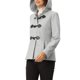 thumbnail image 4 of INSPIRE CHIC Abrigo Duffle con Cierre de Cremallera para Mujer, Anorak con Capucha Recortada, L Gris, 4 of 6