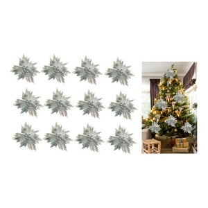 Genérico - X12 Adornos Navidad Adornos De Navidad Adorno Navideños Flor