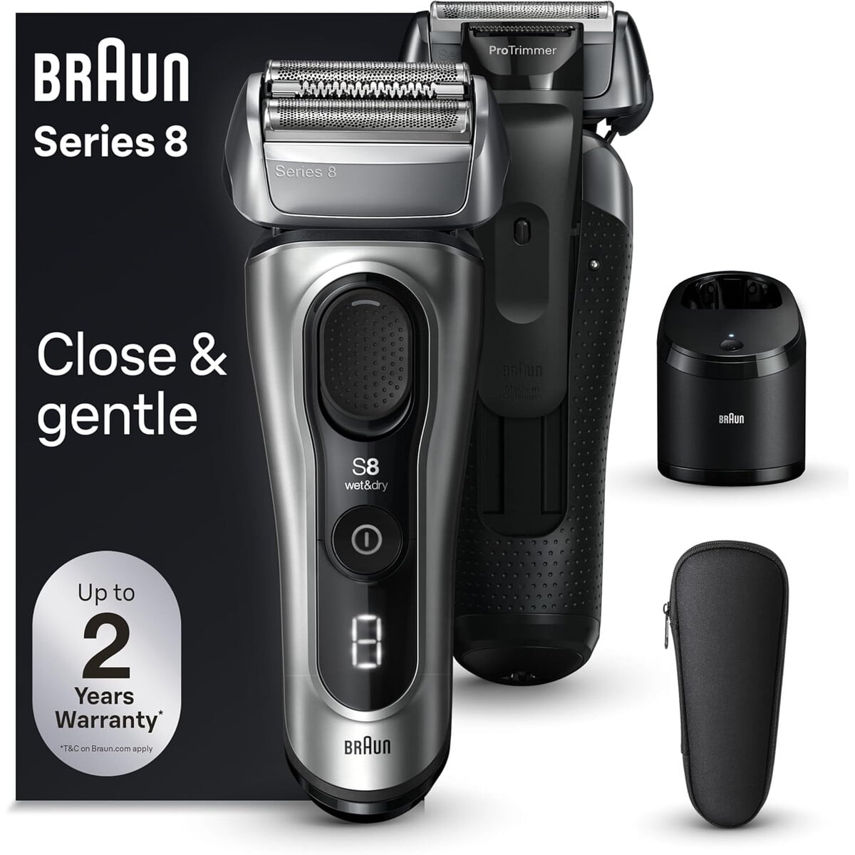 Afeitadora Elactrica Braun Series 8 8567cc 41 Elementos Protrimmer
