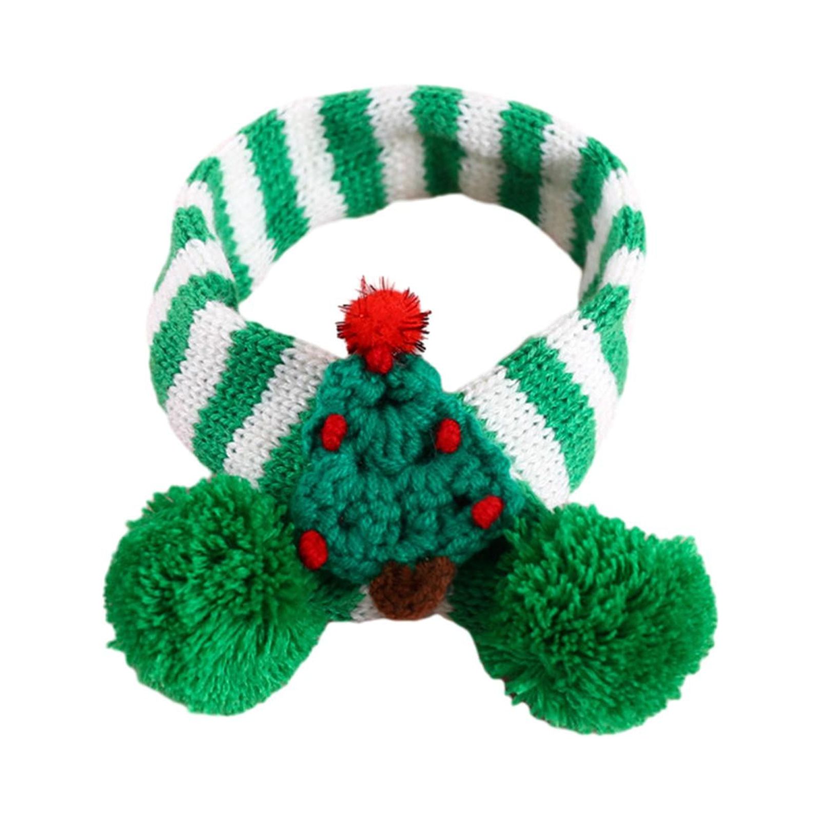 Magideal - Bufanda Navideña Para Mascotas, Bufanda Tejida Para Mascotas, Traje Decorativo De Navidad Para Gatitos, Calentador De Cuello De Invierno Para , Árbol De Navidad Verde